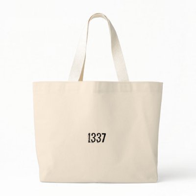 1337 TOTE BAGS by funnycustomtshirts