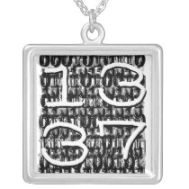 1337 binary background necklaces