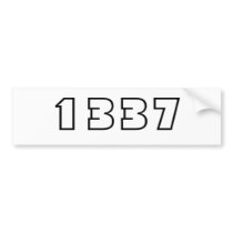 1337 BUMPER STICKER