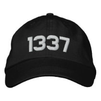 1337 Cap embroidered hats by Stitch_Bros 1337 Cap embroidered hats