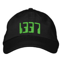 1337 embroidered hats by gr33nleaf 1337 embroidered hats
