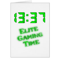 1337 Gaming Time cards