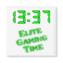 1337 Gaming Time magnets by TulsaTees 1337 Gaming Time magnets