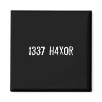 1337 h4x0r magnets by funnycustomtshirts 1337 h4x0r magnets