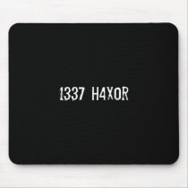 1337 h4x0r mousepads by funnycustomtshirts 1337 h4x0r mousepads