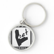 1337 Leet rating Key Chain