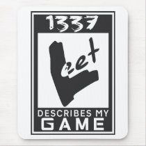 1337 Leet rating Mouse Pads