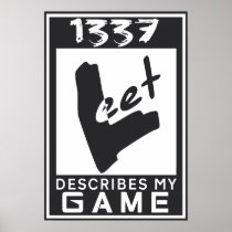 1337 Leet rating Print