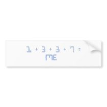 1337 = ME Sticker Bumper Stickers