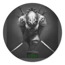 1337 Ninj4 Round Stickers