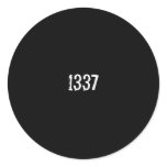 1337 ROUND STICKER
