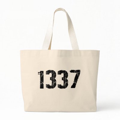 1337 Tote Bag by alternateworlds