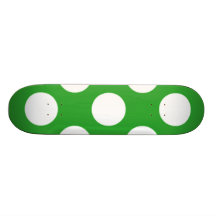 136 GRASS GREEN EARTH ENVIRONMENT BRIGHT WHITE POL SKATEBOARD