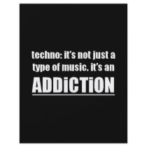 13770 techno type music addiction motto preference full color flyer