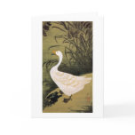 13. 芦鵞図, 若冲 Reed & Goose, Jakuchū, Japan Art Greeting Card