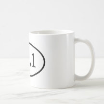 13.1 Half Marathon Oval Mug