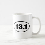 13.1 Half Marathon Oval Mug