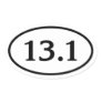 13.1 Half Marathon Oval Oval Sticker