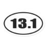 13.1 Half Marathon Oval Sticker