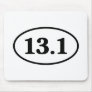 13.1 Half Marathon Runner Oval Mousepads
