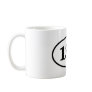 13.1 Half Marathon Runner Oval Coffee Mug