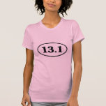13.1 Half Marathon Runner Oval T-shirt