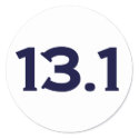 13.1 Half Marathon stickers