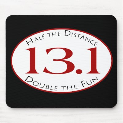 13.1 - Half The Distance Mouse Mat by Mall4MyLife