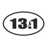 13,1 Sticker with Runner