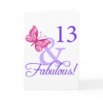 13 And Fabulous Birthday Card