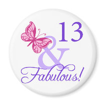 13 And Fabulous Birthday Magnets