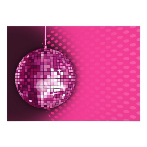 13 Birthday Disco Party Personalized Announcements