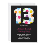 13 Birthday Party Invitation
