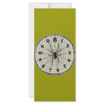 13 Hour Black Widow Clock in Frame rack cards