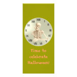 13 Hour Skeleton Clock Rack Card Design
