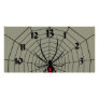 13 Hour Spiderweb Clock Photo Greeting Card