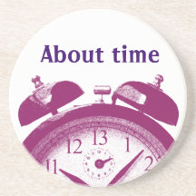 13 Hours Red Beverage Coaster