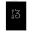 13 IS MY LUCKY NUMBER cards