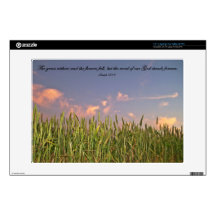 13" Laptop For Mac & PC Isaiah 40:8 Skin Decal For Laptop