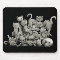 13 Lucky Black Cats Mousepad