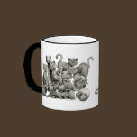 13 Lucky Black Cats Mug mugs