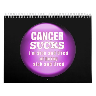 13 MONTH CANCER THEMED CALENDAR by turtlebugs3