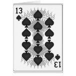 13 of Spades: Playing Card: