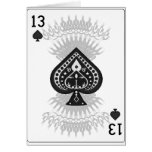 13 of Spades: Playing Card: