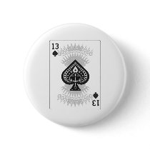 13 of Spades: Playing Card: buttons by spiritswitchboard 13 of Spades: Playing Card: buttons