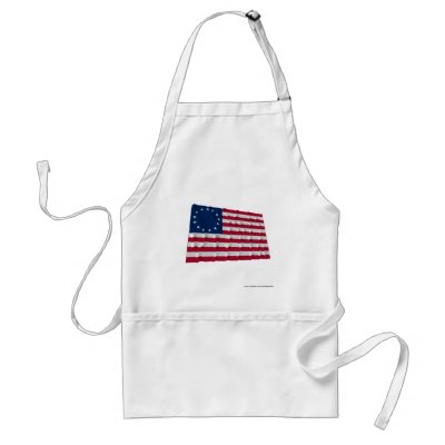 13star flag Betsy Ross pattern Apron by Vexillophile