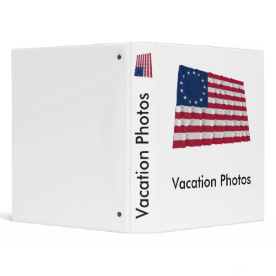 13-star flag, Betsy Ross pattern Vinyl Binder by Vexillophile