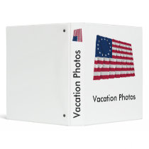 13-star flag, Betsy Ross pattern Vinyl Binder