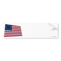 13-star flag, Betsy Ross pattern Bumper Stickers