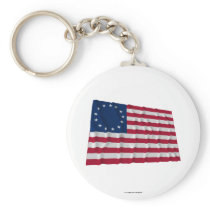 13-star flag, Betsy Ross pattern Keychain